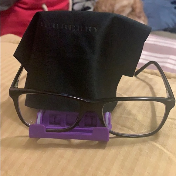 black Burberry prescription glasses with case - Picture 2 of 5